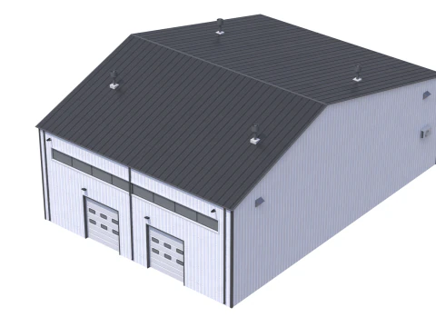 Industrial Building 13 3D Model