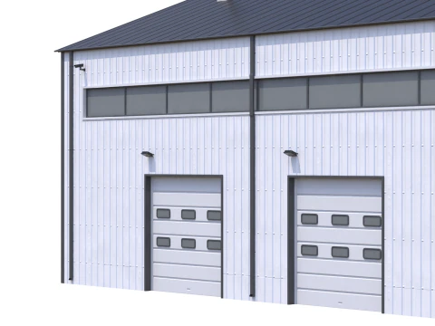 Industrial Building 13 3D Model