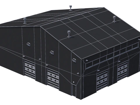 Industrial Building 13 3D Model