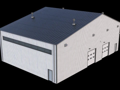 Industrial Building 13 3D Model