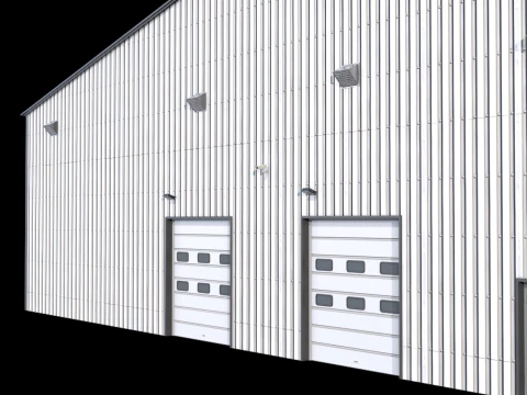 Industrial Building 13 3D Model