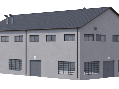 Industrial Building 14 Modelo 3D