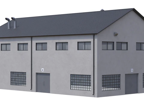 Industrial Building 14 3D Model