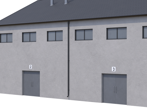 Industrial Building 14 Modelo 3D