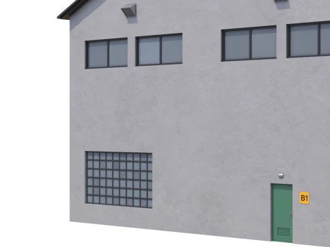 Industrial Building 14 3D Model