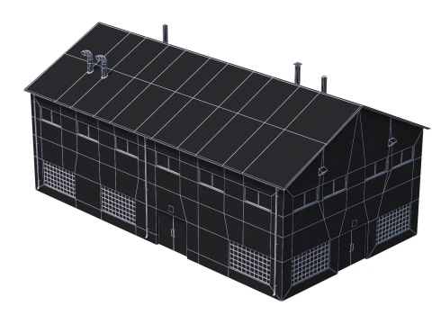Industrial Building 14 3D Model