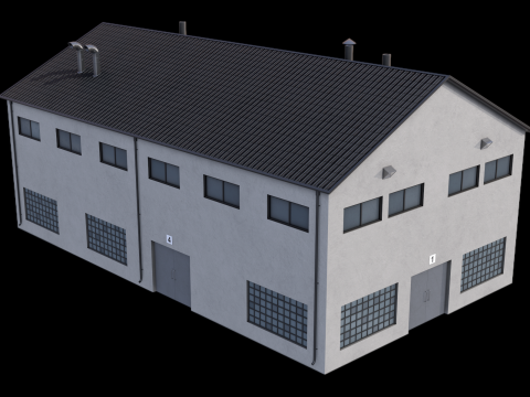 Industrial Building 14 Modelo 3D