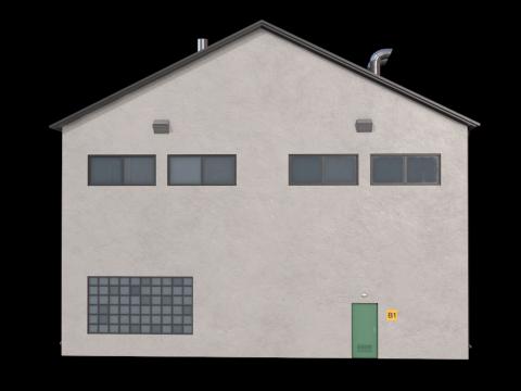 Industrial Building 14 Modelo 3D