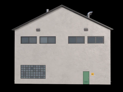 Industrial Building 14 3D Model