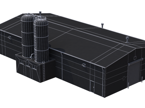 Industrial Building 6 3D Модель