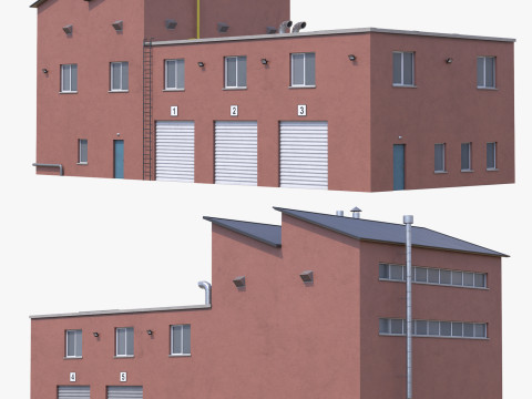 Industrial Building 15 3D Model