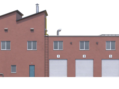 Производственное здание 15 3D Модель