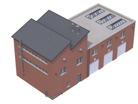 Industrial Building 15 3D मॉडल