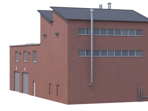 Производственное здание 15 3D Модель