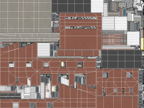 Производственное здание 15 3D Модель