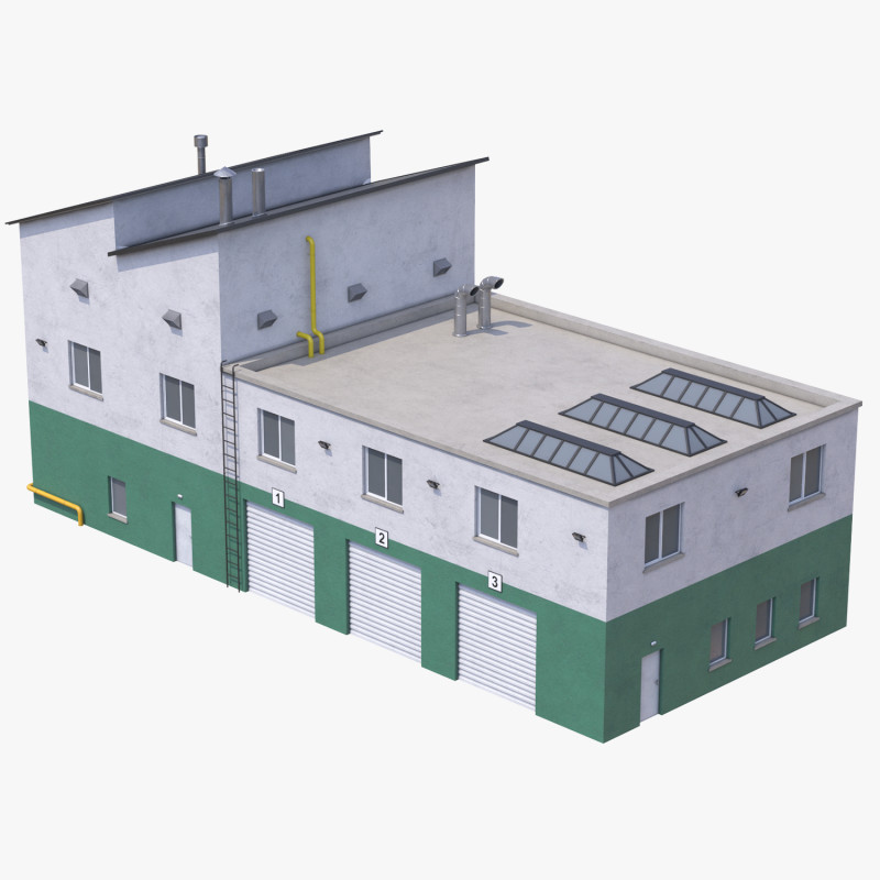 Apartment Building 15 3D Model .c4d .max .obj .3ds .fbx .stl .blend