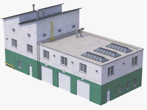 Apartment Building 15 3D Модель