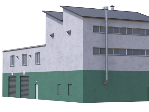 Apartment Building 15 3D Model