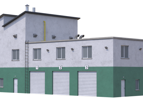 Apartment Building 15 3D Model
