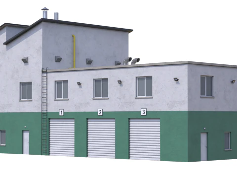 Apartment Building 15 3D Model