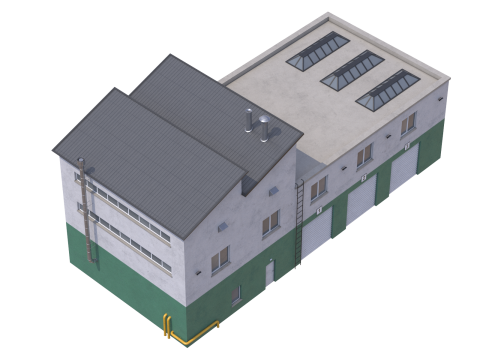 Apartment Building 15 3D Model
