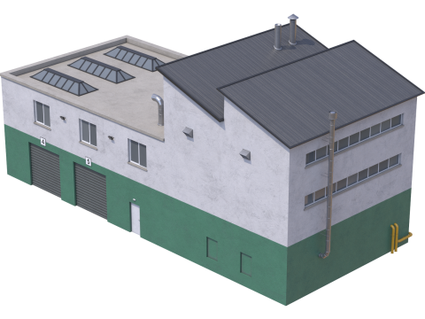 Apartment Building 15 3D Model