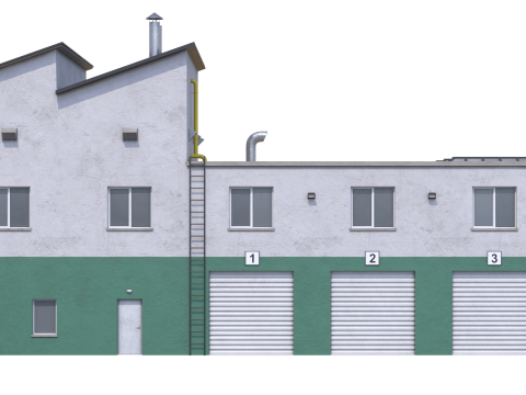 Apartment Building 15 3D Model