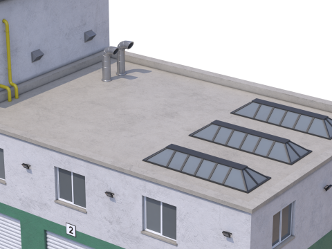 Apartment Building 15 3D Model