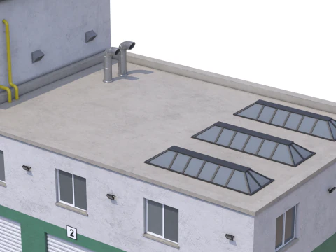 Apartment Building 15 3D Model