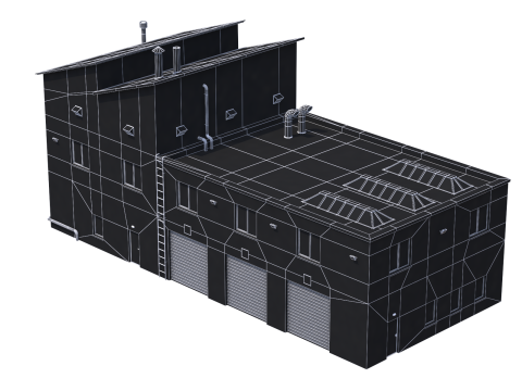 Apartment Building 15 3D Model