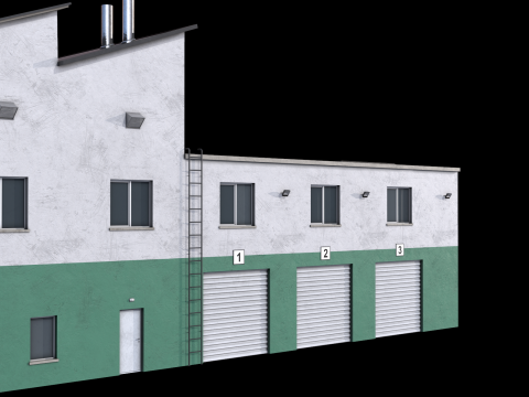 Apartment Building 15 3D Model