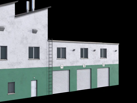 Apartment Building 15 3D Model