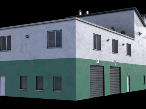 Apartment Building 15 3D Model