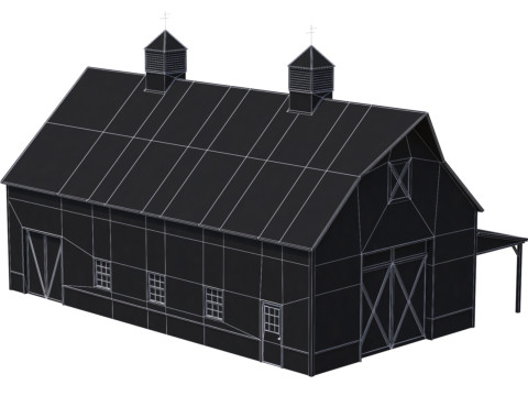 Green Industrial Building 10 Model 3D