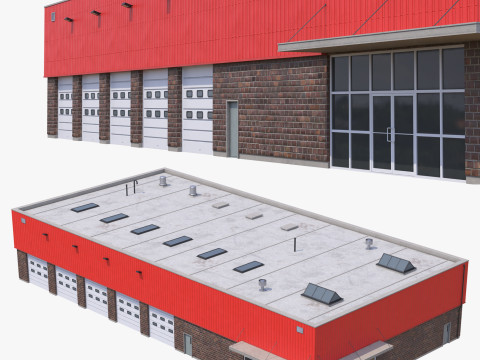 Industrial Building 16 Modello 3D