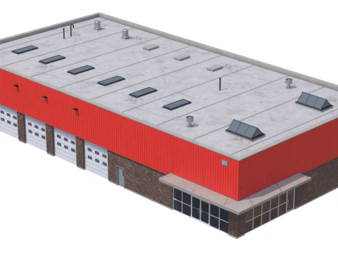 Industrial Building 16 3D Model