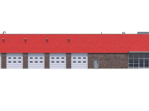 Industrial Building 16 3D Model