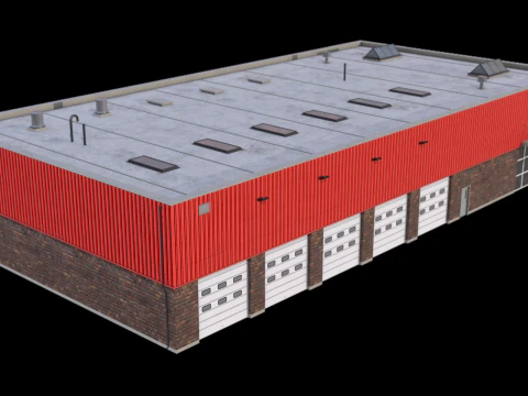 Industrial Building 16 3D Model