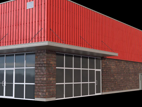 Industrial Building 16 3D Model