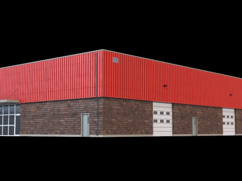Industrial Building 16 3D Model