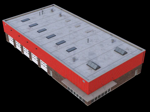 Industrial Building 16 3D Model
