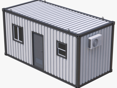 Construction Site Cabin Modèle 3D