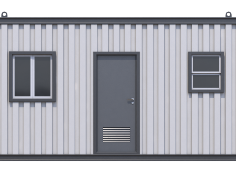 Construction Site Cabin 3D Модель
