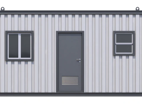 Cabana de canteiro de obras Modelo 3D