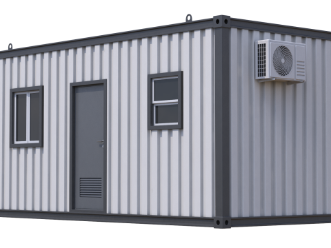 Construction Site Cabin 3D Модель