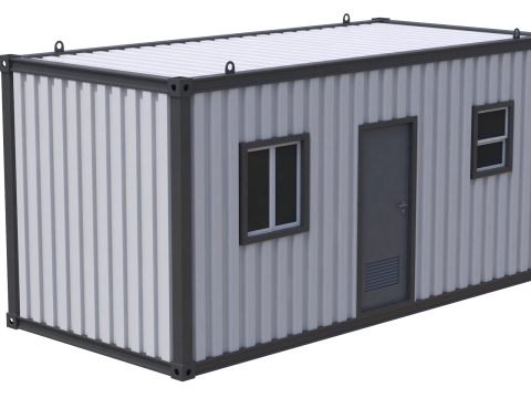 Construction Site Cabin 3D Модель
