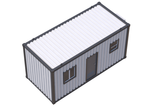 Construction Site Cabin 3D Модель