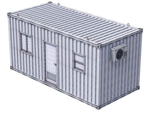 Construction Site Cabin 3D Модель