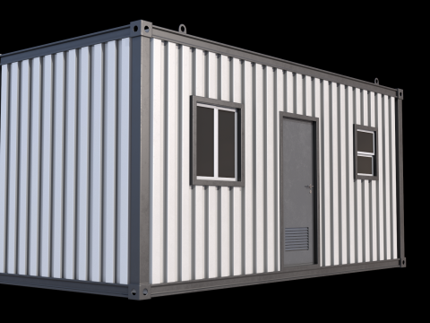 Construction Site Cabin 3D Модель