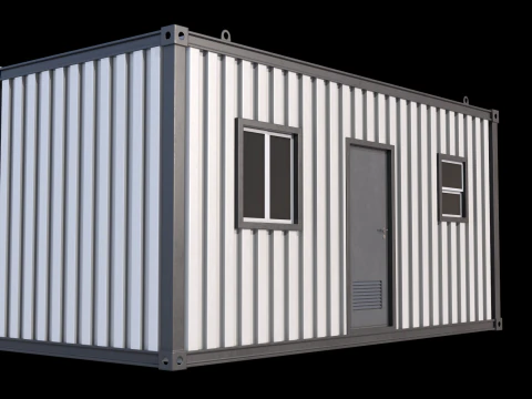 Cabana de canteiro de obras Modelo 3D